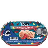 NAVODUL TON FASOLE ROSIE SI PORUMB PICANT 170G(15)