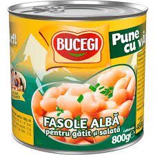 BUCEGI FASOLE ALBA DE GATIT SI SALATA 800G(6)
