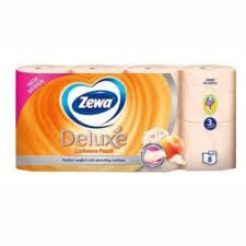 ZEWA DELUX HARTIE IGIENICA PIERSICA 3 STR.8/SET