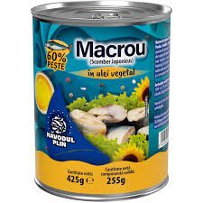 NAVODUL MACROU IN ULEI VEGETAL 425G(12)