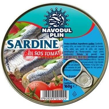 NAVODUL PLIN SARDINE IN SOS TOMAT 160G (30)