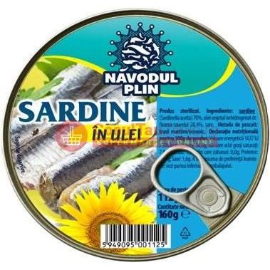 NAVODUL PLIN SARDINE IN ULEI 120G (50)