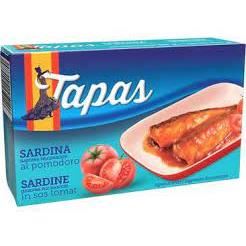 TAPAS SARDINE IN SOS TOMAT120G/24