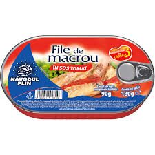 NAVODUL PLIN FILE DE MACROU IN SOS TOMAT 180G