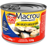NAVODUL MACROU IN ULEI VEGETAL 200G(24)