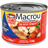 NAVODUL MACROU IN SOS TOMAT 200G(12)