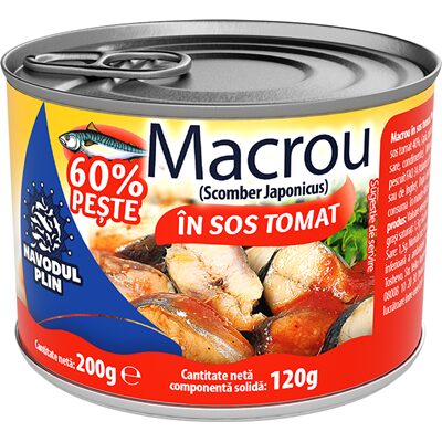 NAVODUL MACROU IN SOS TOMAT 200G(12)