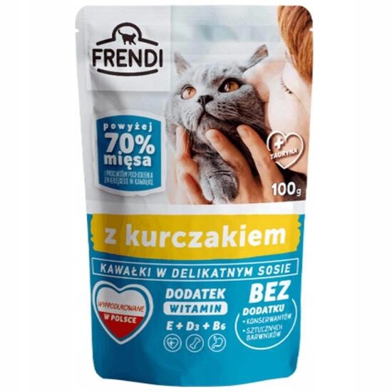 FRENDI HRANA UMEDA COMPLETA CU CARNE DE IEPURE PENTRU PISICI 100G(24)