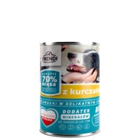 FRENDI CONSERVA CU BUCATI CARNE PUI PENTRU CAINI 400G(10)
