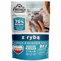 FRENDI HRANA UMEDA COMPLETA CU PESTE PENTRU PISICI 100G(24)