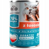 FRENDI CONSERVA CU BUCATI CARNE DE SOMON PENTRU PISICI 400G(10)