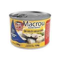 NAVODUL MACROU IN ULEI VEGETAL 120G