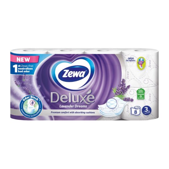 ZEWA DELUXE  HARTIE IGIENICA LAVANDA 3 STR.8/SET