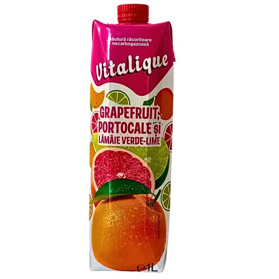 SUC DE PORTOCALE ,GRAPEFRUIT SI LIME 1 L(12) VITALIQUE