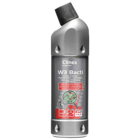 CLINEX  W3 Bacti 1L solutie pt curatare si dezinfectare suprafete