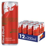 RED BULL BAUTURA ENERGIZANTA CU AROMA DE PEPENE ROSU SGR 0.25L (12)