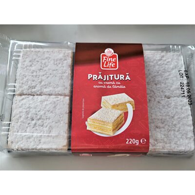 PRAJITURA CREMA LAMAIE FINE LIFE 220G