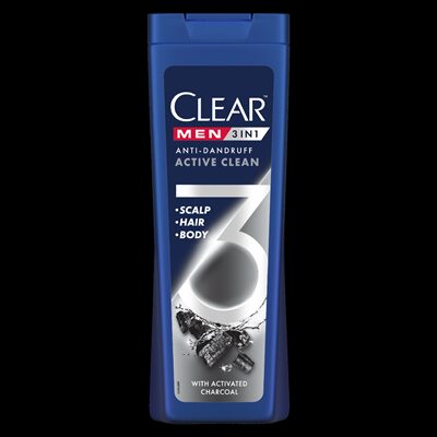 CLEAR MEN SHAMPON 3IN1 CLEAN 360ML