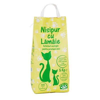 NISIPUR NISIP ASTERNUT ECOLOGIC PENTRU PISICI CU LAMAIE 5KG