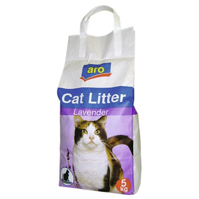 ARO NISIP PENTRU PISICI CU PARFUM DE LAVANDA 5KG