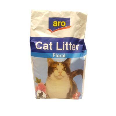 ARO NISIP PENTRU PISICI CU PARFUM FLORAL 5KG