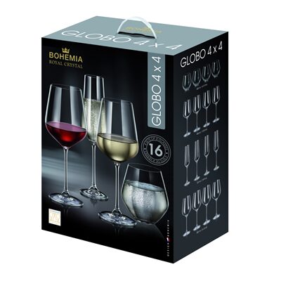 BOHEMIA SARAH SET PAHARE 4 P X 260/400/500/690 ML