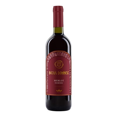 VIN ROSU DEMISEC MERLOT BECIUL DOMNESC SGR 0.75L