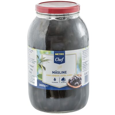 MASLINE FARA SAMBURI EXTRAJUMBO CALIBRU 161-180 METRO CHEF 1.55KG