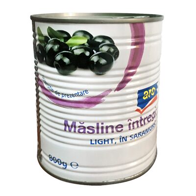 MASLINE NEGRE LIGHT CALIBRU 201-230 ARO 400G