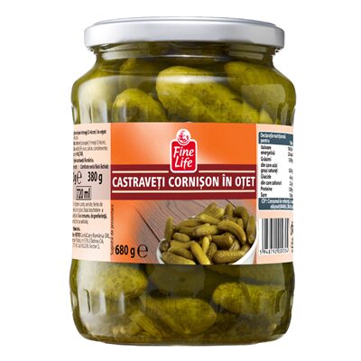 CASTRAVETI CARNISON CALIBRU 3-6CM FINE LIFE 680G