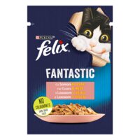 HRANA PENTRU PISICI CU SOMON IN ASPIC FELIX FANTASTIC 85G