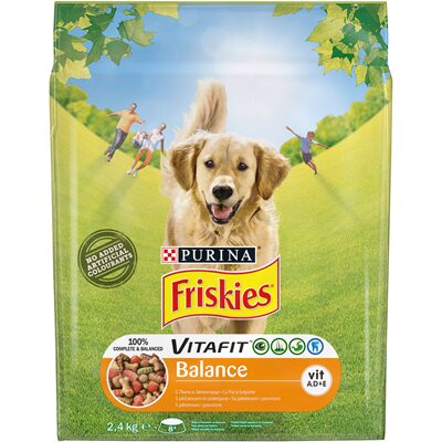 HRANA USCATA PENTRU CAINI CU PUI & VITA FRISKIES ADULT BALANCE 2.4KG