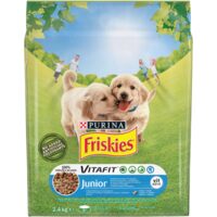 HRANA USCATA CAINE PUI & LEGUME FRISKIES JUNIOR 2.4KG