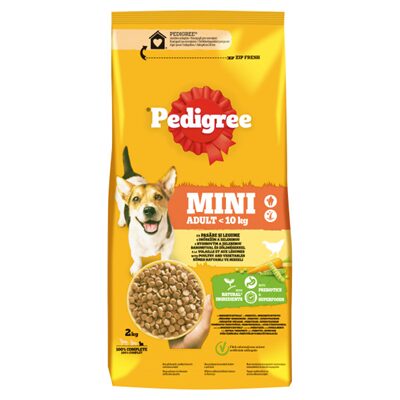 HRANA USCATA CAINI ADULTI PASARE & LEGUME PEDIGREE 2KG