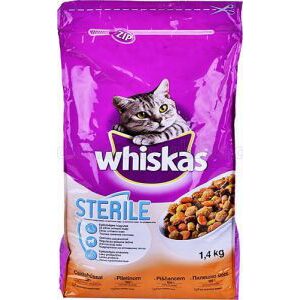 HRANA USCATA PISICI ADULTE STERILE WHISKAS 1.4KG