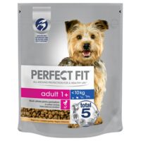 HRANA USCATA PENTRU CAINI ADULTI S CU PUI PERFECT FIT 825G