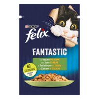 HRANA PENTRU PISICI CU IEPURE IN ASPIC FELIX FANTASTIC 85G