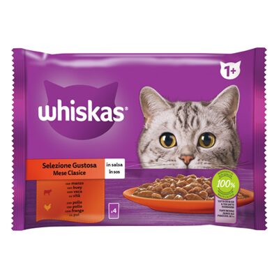 ADULT SELECTII CLASIC SOS WHISKAS 4 X 85G