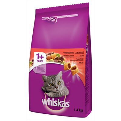 HRANA USCATA CU VITA PENTRU PISICI ADULTE WHISKAS 1.4KG