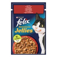 HRANA PENTRU PISICI CU VITA & ROSII IN ASPIC FELIX SENSATIONS 85G