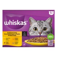 HRANA UMEDA PENTRU PISICI CU CARNE DE PASARE IN SOS WHISKAS 12 X 85G