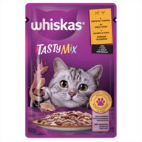 WHISKAS TASTY MIX MIEL-CURCAN-ADULT IN SOS 85G