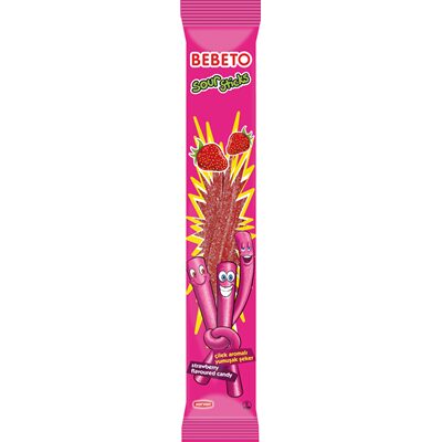 JELEU CAPSUNI BEBETO SOUR STICK 24 X 35G