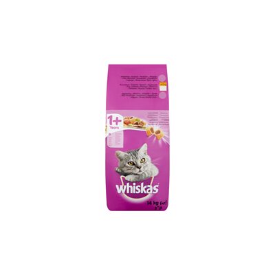 HRANA USCATA PISICI ADULTE CU PUI WHISKAS 14KG