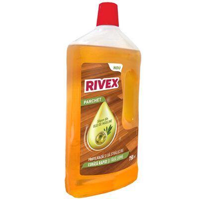 DETERGENT PENTRU PARCHET CU SAPUN DIN ULEI DE MASLINE RIVEX 750ML