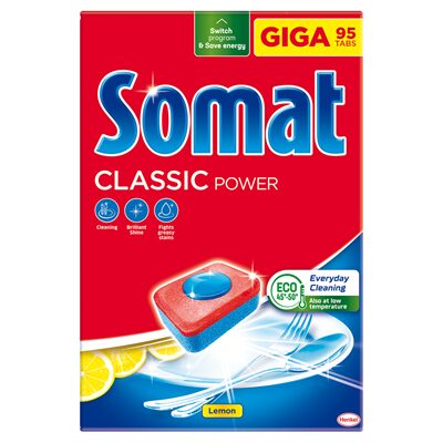 SOMAT CLASIC 95 TABLETE DETERGENT MASINA DE SPALAT VASE