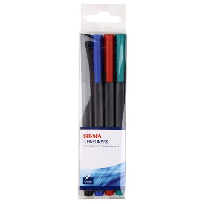 FINELINER ASORTAT SIGMA 0.4 MM x 4
