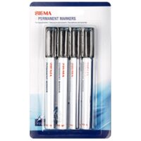 MARKER PERMANENT NEGRU ALUMINIU SIGMA x 4