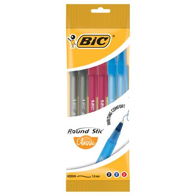 PIX ASORTAT BIC ROUND STIC x 6