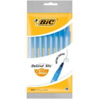 BIC ROUND STIC PIX ALBASTRU x 8